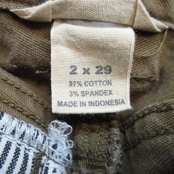 Duluth Trading Co Curvesetter Fire Hose Canvas Cargo Pants Size 2 x 29 - Picture 6 of 7